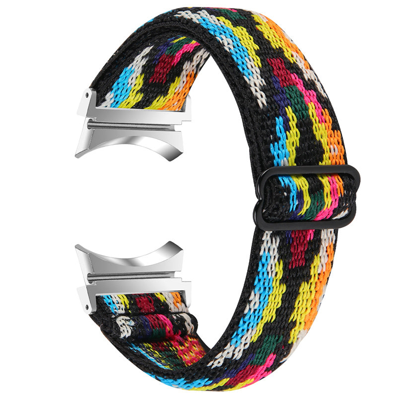 For Samsung Galaxy Watch6 40mm 44mm Watch6 Classic 43mm 47mm Watch 5 40mm 44mm 5 Pro 45mm Watch4 40mm 44mm Braided Nylon Elastic Watch Band Breathable Sports Wrist Strap Replacement For Samsung Galaxy Watch6 40mm 44mm Watch6 Classic 43mm 47mm Watch 5 40mm 44mm 5 Pro 45mm Watch4 40mm 44mm Braided Nylon Elastic Watch Band Breathable Sports Wrist Strap Replacement